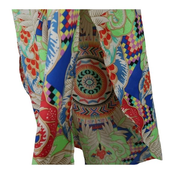 Mara Hoffman Jungle Trip Green Easy Button Front Maxi Dress Extra Small XS - Picture 8 of 9